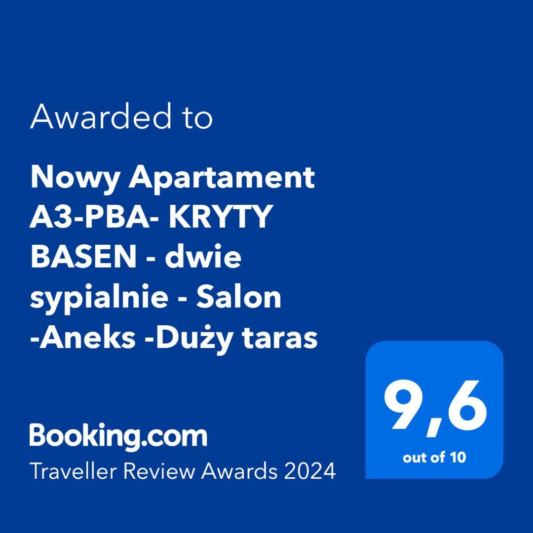 Nowy Apartament A3-Pba- Kryty Basen - Dwie Sypialnie - Salon -Aneks -Duzy Taras 波别罗沃 外观 照片